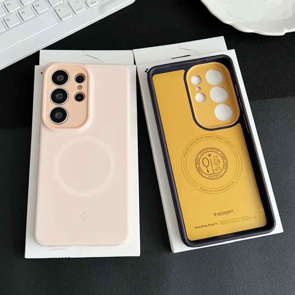 Etui Spigen do Samsung Galaxy S26 Ultra, z MagFit, oryginalne etui S25 Ultra do Magsafe, wysokiej jakości silikonowe etui na tył telefonu. — zdjęcie produktu 4