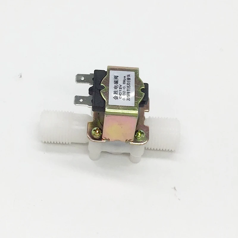 1pc Plastic Solenoid Valve G1/2 DN15 Male-Male 12V 24V 220V Normal Opened Normal Closed inlet valve Fill Valve Pressure Control