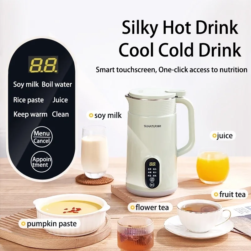 SUNATUR 600w Soybean milk maker- 800ml Heated wall breaking machine,for nut vegetable(HB-B6K) - Detail 1