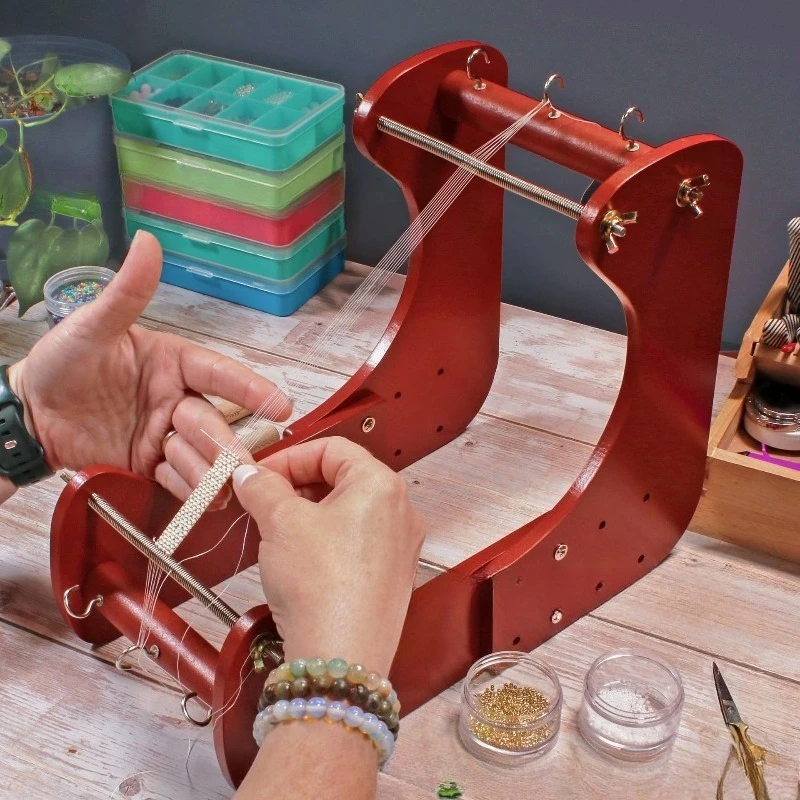 Wooden Beading Loom Bracelet M - Jewelry Making Machines ulasan dan harga