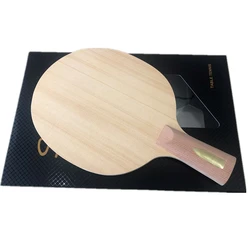 Stuor BLUE Carbon Hinoki Table Tennis Blade Hinoki Wood Ping Pong Racket 7 Layers With Fiber Carbon Fast Attack FL ST CS