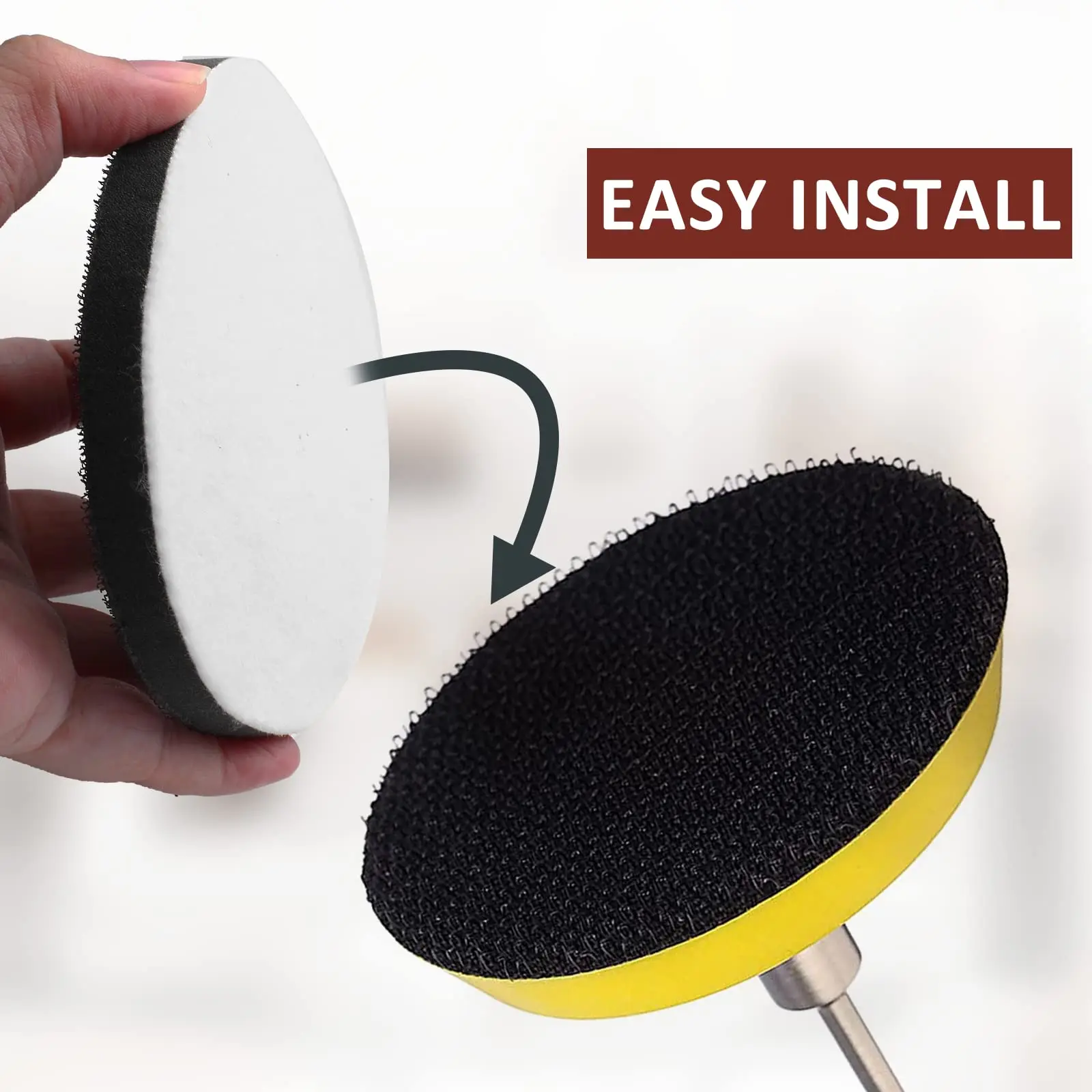 5 Polegada gancho e laço esponja macia almofada amortecedor 1 pçs espuma esponja buffer almofada de apoio densidade macia para polimento e polimento