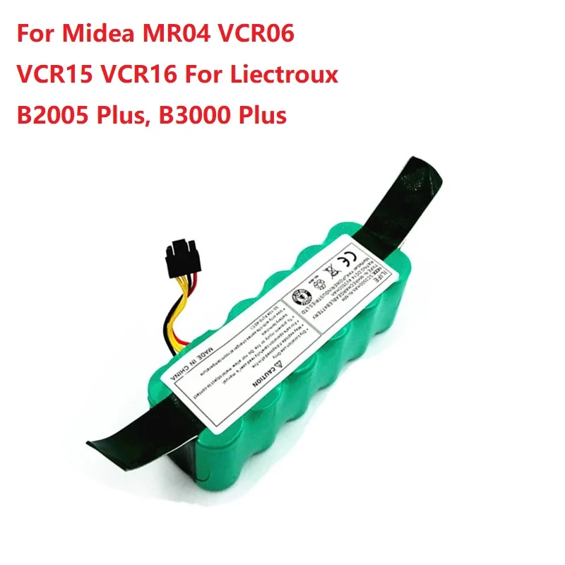 New 3500mAh Battery For Midea MR04 VCR06 VCR15 VCR16 For Liectroux B2005 Plus, B3000 Plus For TCL S15 S1 Robot Vacuum Cleaner