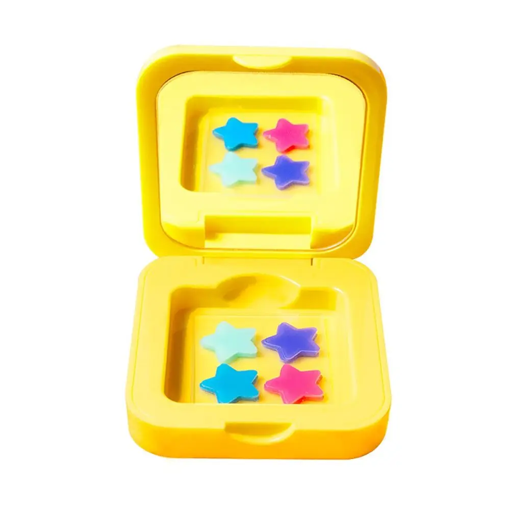 con scatola a specchio Toppe per l'acne Toppe per brufoli multicolori a forma di stella Idrata gli adesivi invisibili per la copertura dei brufoli Pulisci i pori