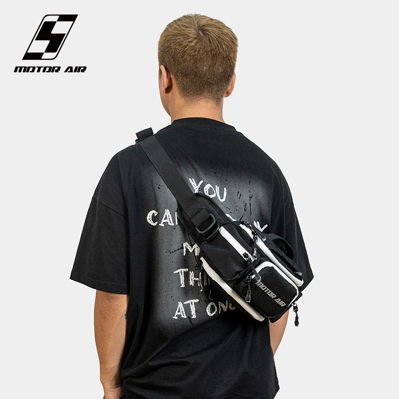 

Motor Air Fashion Crossbody Bag Multifunctional Large Capacity Anti Splash Water Cycling Motorcycle Riding Fanny Pack Waist Bag