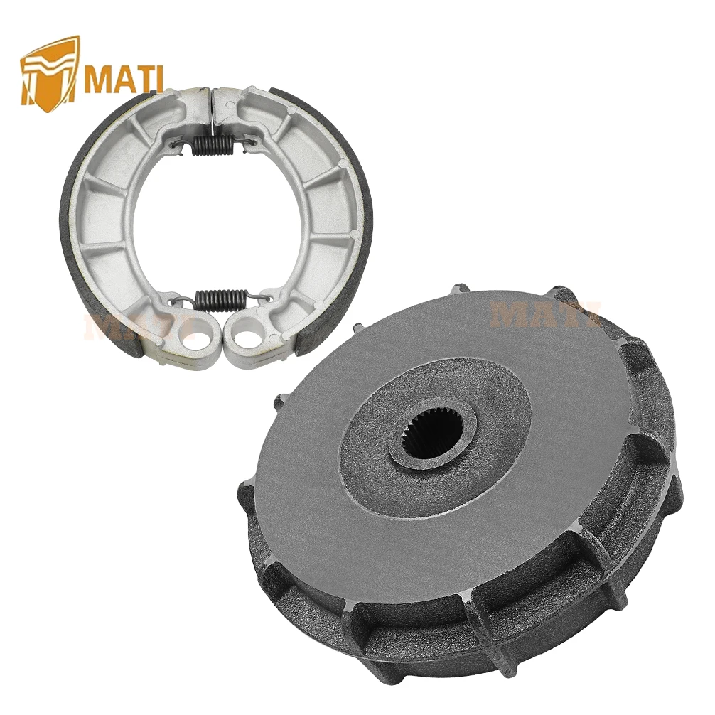 

M MATI Rear Brake Drum Hub & Shoes for Honda Rancher 420 Foreman 500 520 2014-Up 43620-HR3-A20 06430-HN0-A30 06430-HN0-A20