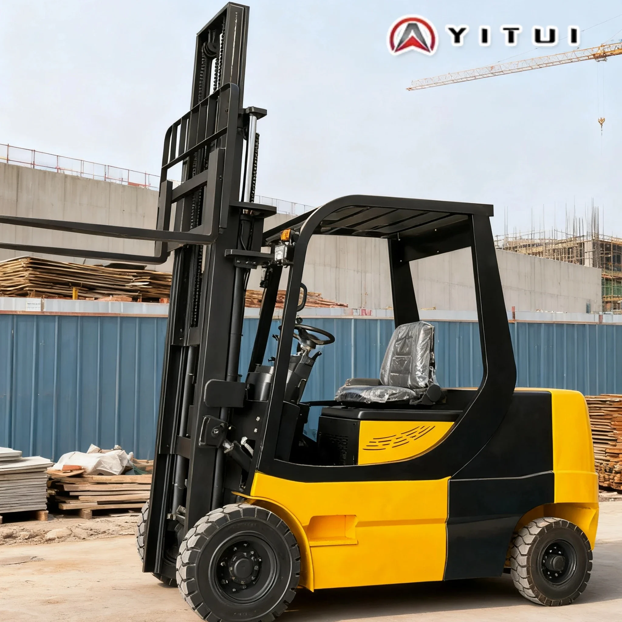 رافعة شوكية كهربائية مخصصة جديدة تمامًا 2.0 طن قابلة لإعادة الشحن ومعتمدة من CE للاستخدام المنزلي