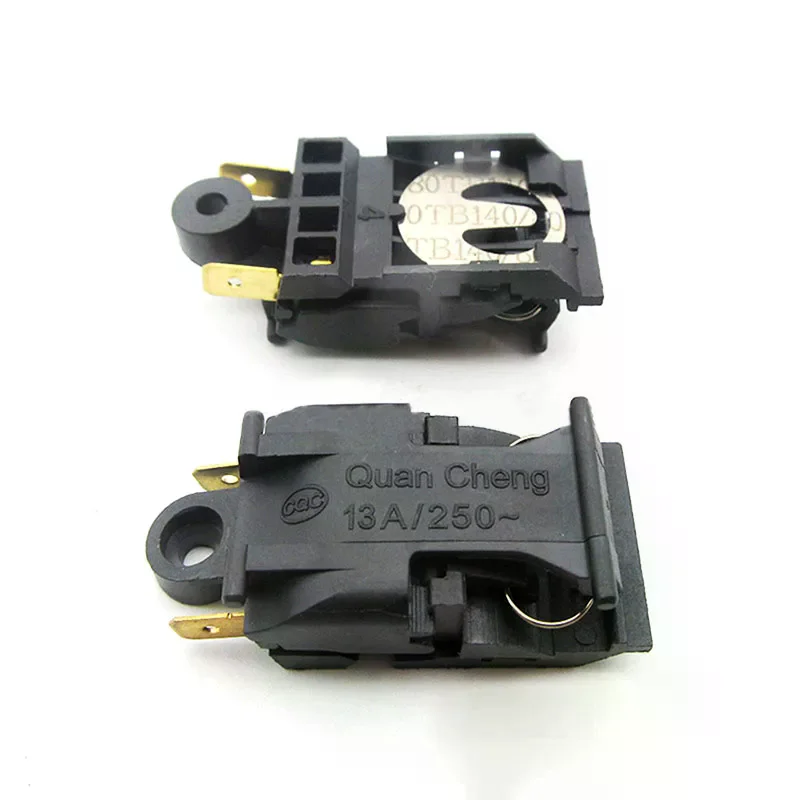 

2pcs Black 13a/16a 250v Switch Electric Kettle Thermostat Switch Steam Medium Kitchen Parts Accessories