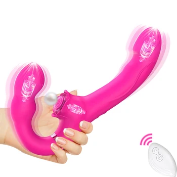 Strap-ons Für Mann Und Frau Vibratoren Frau Mit Kontrolle Paar Lesben Dildo Anal Vibrator Sexy Spielzeug Vagina Masturbation