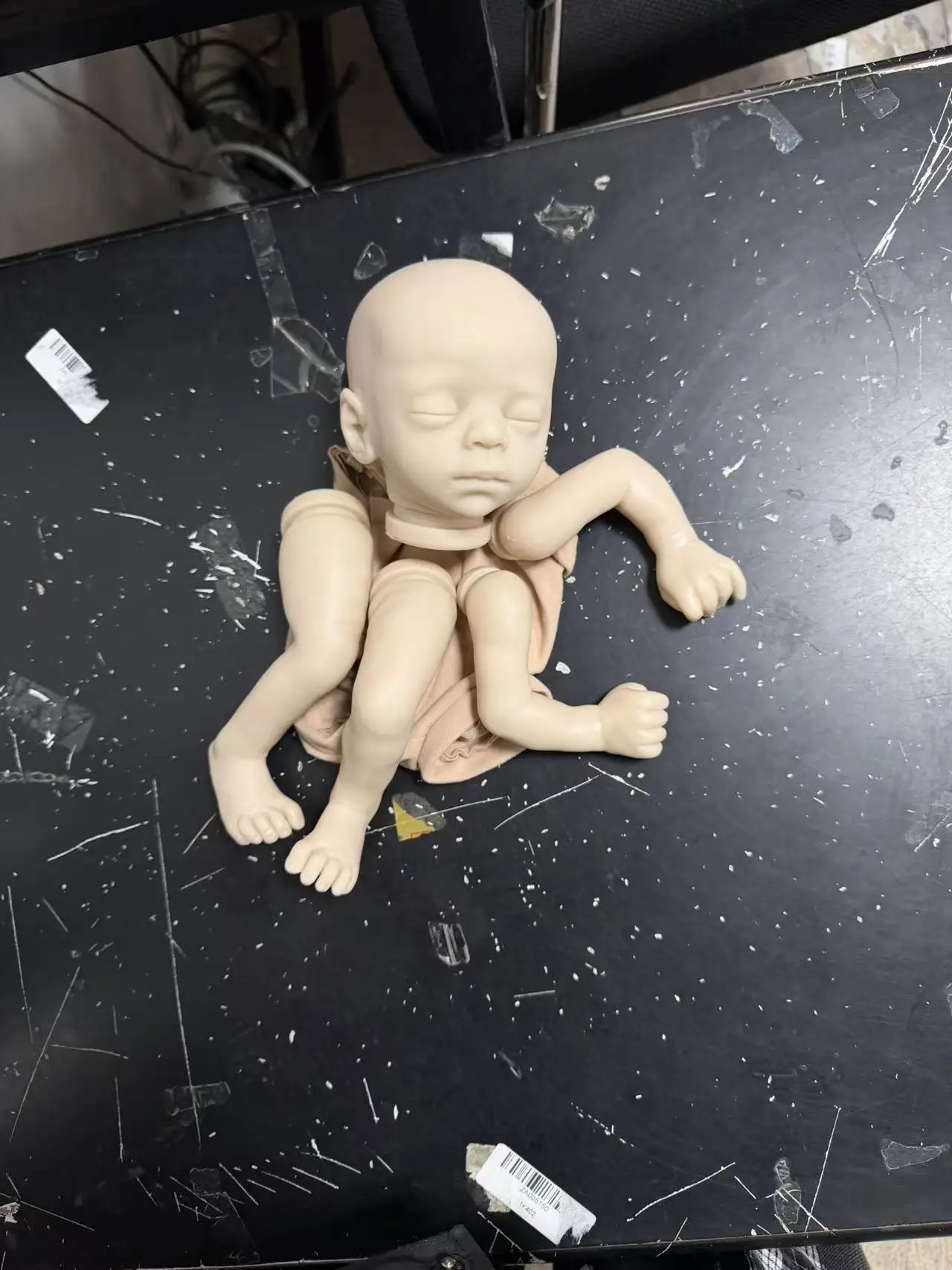 14inches Reborn Kit Blessing Newborn Sleeping Baby DIY Unpainted Reborn Blank Kit Drop Shipping Muñecas Kit Reborn