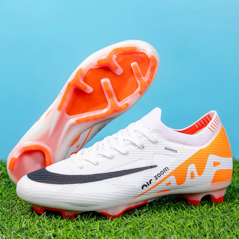 New2024Low-top Assassin Youth Training Long Spikes47Code Broken Spike Soccer Shoes