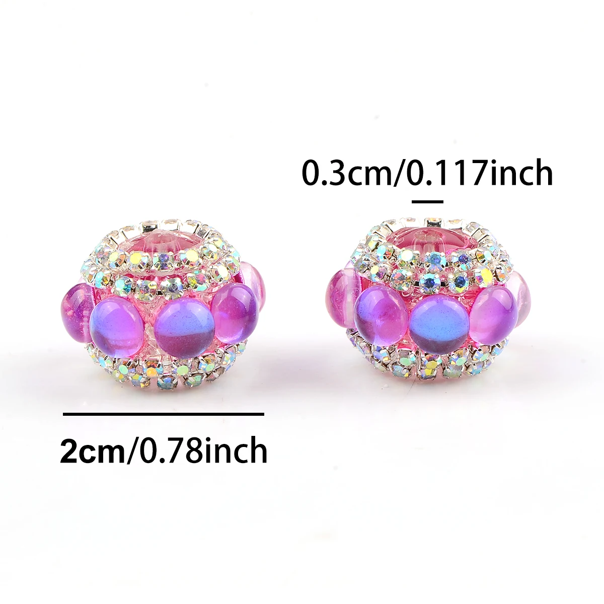 4pcs Random Color Creative Cat Eyes Round Acrylic Beads for Jewelry Making Diy Jewelry Bracelet Ornaments Key Chain Beaded Pen