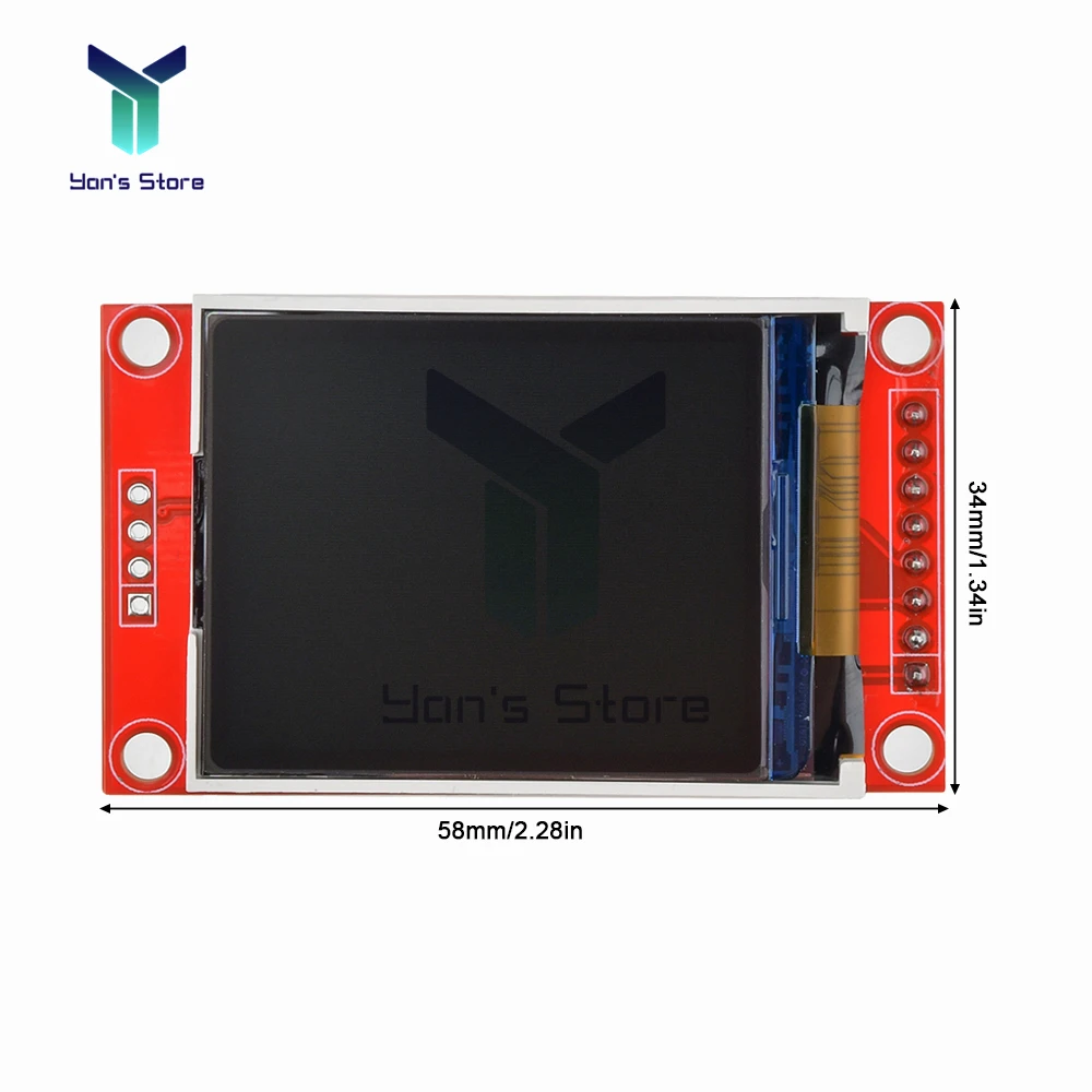 1.8 بوصة SPI المسلسل شاشة LCD وحدة 128x160 TFT وحدة عرض مع SD فتحة للبطاقات 8 دبوس ST7735S سائق لاردوينو لتقوم بها بنفسك