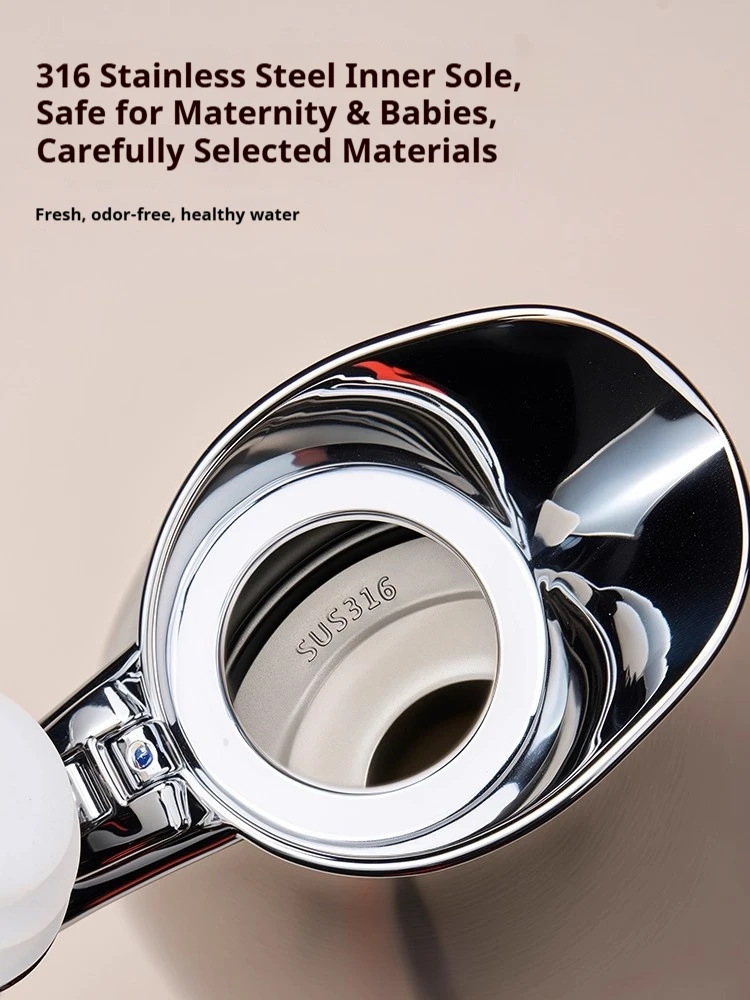 Insulated Pot Household 316 Stainless Steel Warm Water Bottle Large Capacity Hot Water Bottle Premium Warm Water Bottle view 3