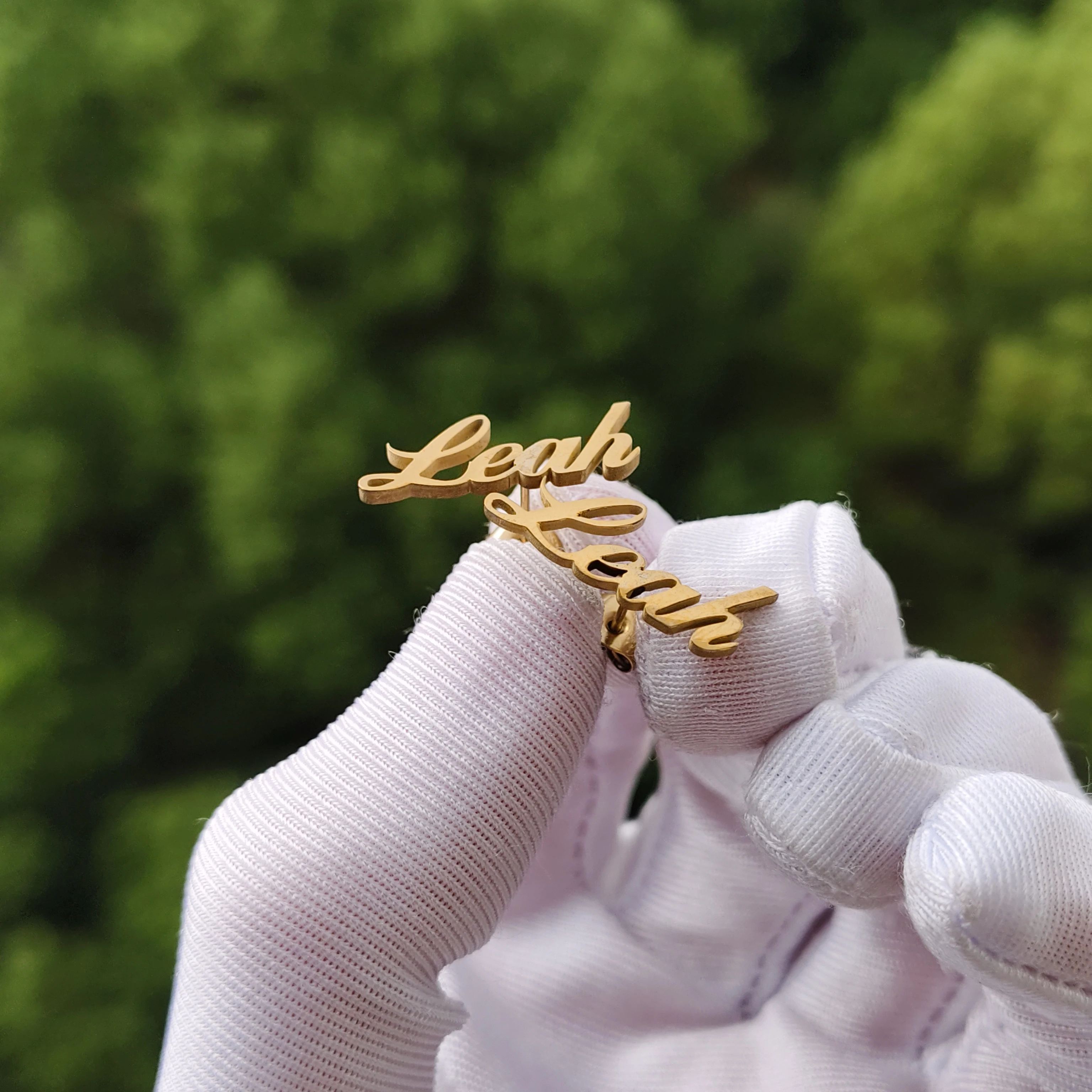 

DHQH New Wholesale Customized Name Earrings Personalized Letter Earrings Valentine's Day Christmas Gift Factory Direct Sales