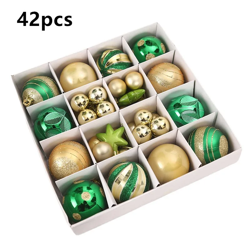 

Multicolor Christmas Decorations Balls 6cm Big Xmas Ball Plastic Christmas Tree Ornaments Hanging Set For Home Party Navida