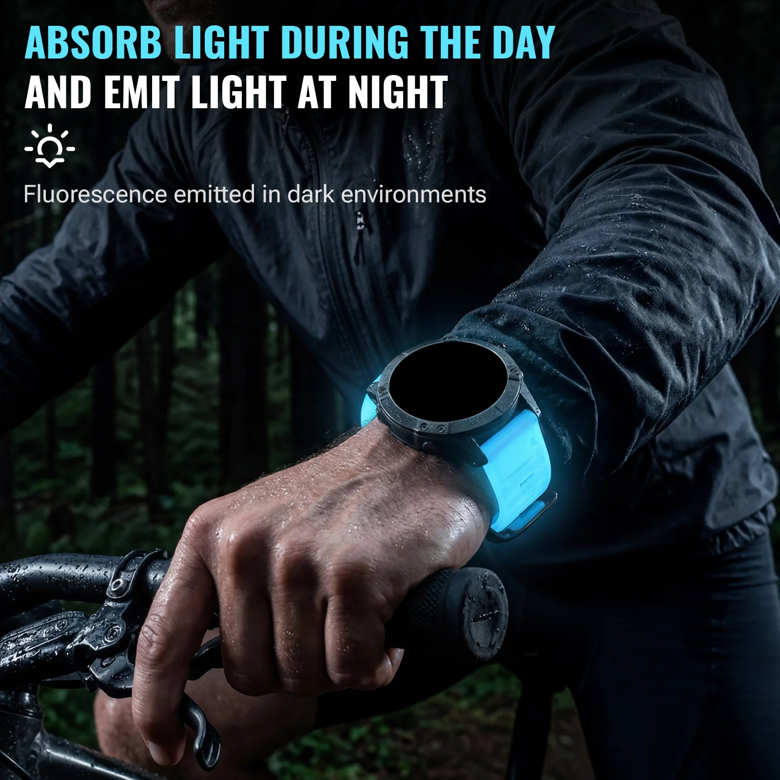 Quick Fit 22 26mm Luminous Silicone Watch Band For Garmin Fenix 6 6X 7 7X 5 5X Plus Epix Pro Enduro 3 Forerunner 970 965 Fenix8