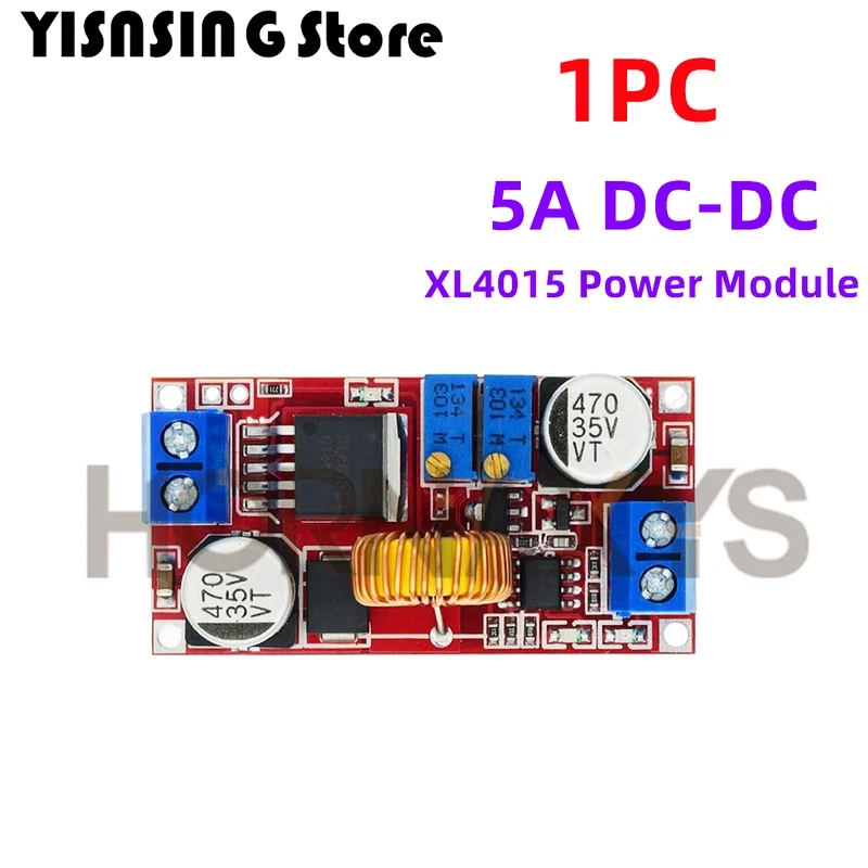 1-10 PCs 5A DC-DC Adjustable Buck Converter XL4015 4 - 38V to 1.25 - 36V Step Down Power Supply Voltage Regulator Power Module