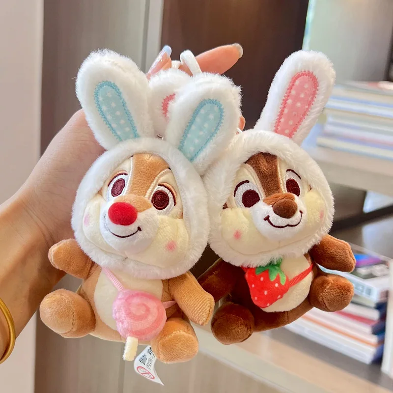 

Miniso genuine Disney Chititi Translucent Rabbit Plush Pendant Women's Schoolbags and Bags Ornaments Girls Gift Plush Pendant