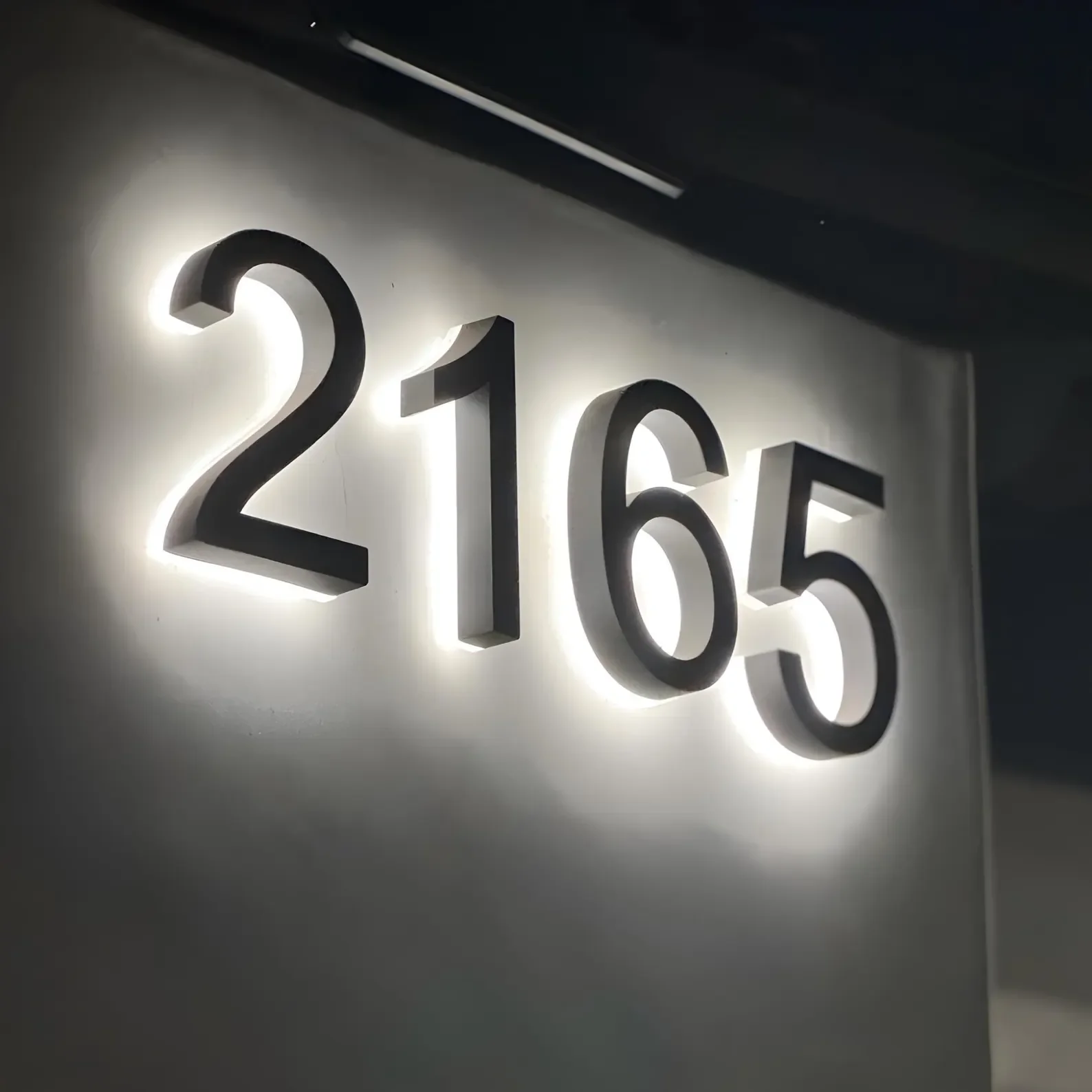 

Большие современные светящиеся номера домов, уличные всепогодные светящиеся цифры, индивидуальные 3D-номера для бизнеса, акриловые номера для входных дверей