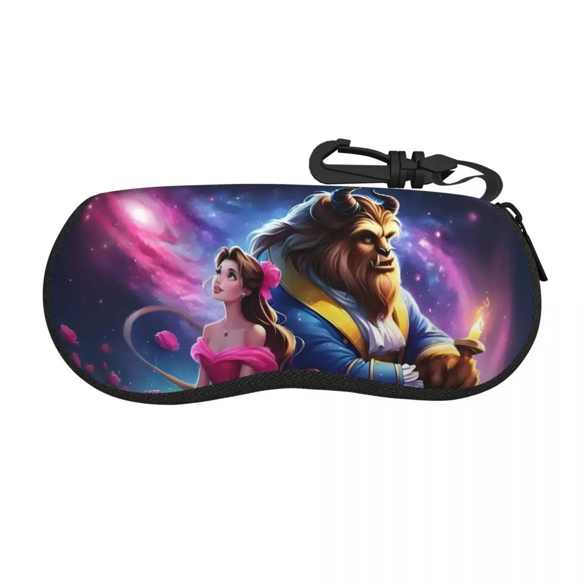 

Anime Beauty And The Beast Cartoon Shell Eyeglasses Case Men Women Cute Romantic Fantasy Film Glasses Case Sunglasses Box Pouch