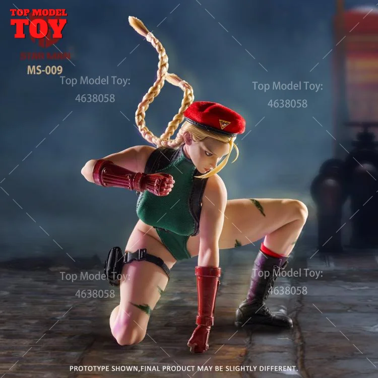 STARMAN MS-009 1/6 Cammy Movable Eyes Makeup Body Action Figure Set Model 12'' Female Soldier Movable Doll for Collectible