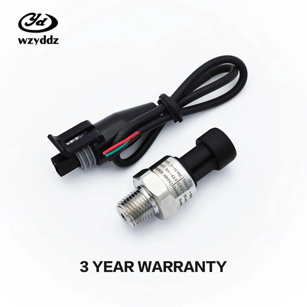 

pressure sensor 1/4NPT 5-12V ceramic sensor stainless steel5-300psi optional
