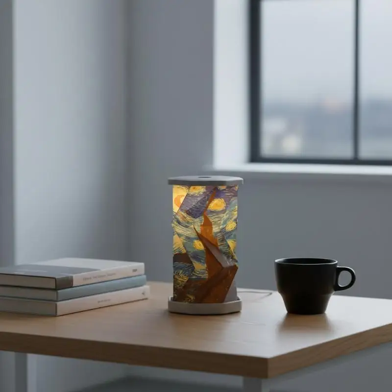 

Mini Paper Lantern Night Light USB Charging Portable Foldable Book Lamp Bedroom Bedside Decor Nightlight LED Table Light Gifts