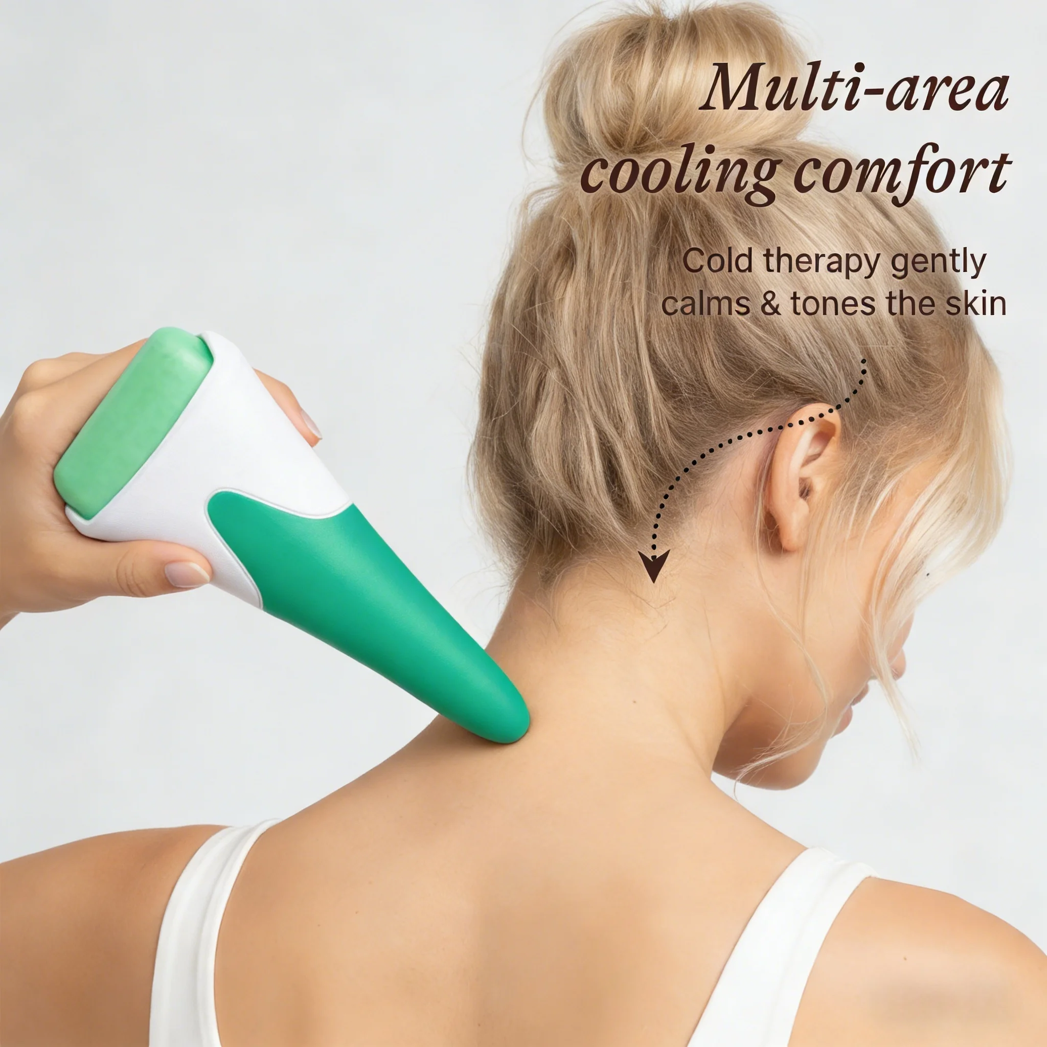 Rouleau de glace pour le visage et les yeux, soulagement des yeux gonflés, réducteur de rides, masseur Facial, outil de soins de la peau, appareil de beauté, thérapie par le froid