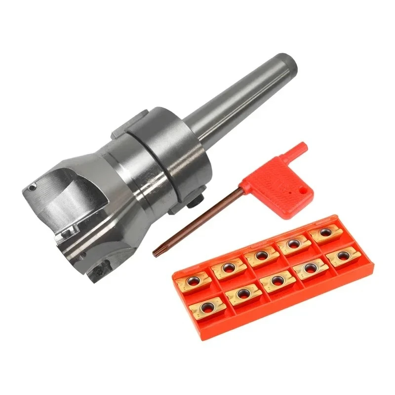 MT2 MT3 MT4 FMB22 Mohs Face Milling Handle + BAP400R 50 22 4T 63 22 4T Face Milling Cutter Head + 10pcs APMT1604 Carbide Blade
