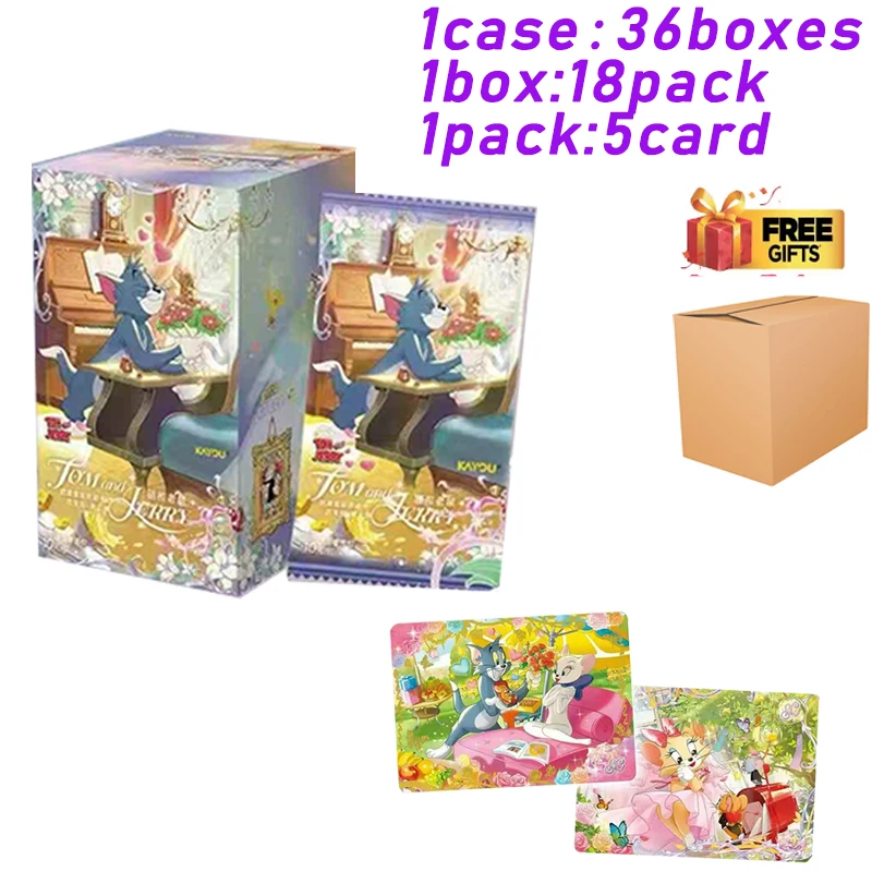 KAYOU Collection Cards Tom and Jerry - Bai Bian Pack Tier4 Wave3 - Holo Rare Cartoon Cards Kids Toys Card Games Board Games