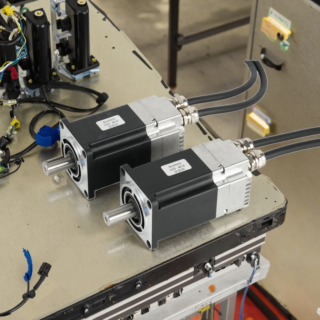 Siheng Factory's CE Approved 48VDC 60mm Canopen Servo Motor with 400W 3000rpm 17bit Absolute Encoder Permanent Magnet Nema24