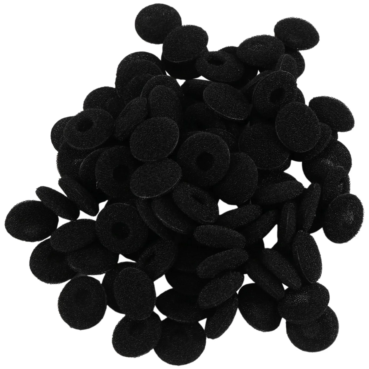 Fasdga 100 Pcs Black Sponge Earbud Headphone Cap Ear Pads Cover Replacement