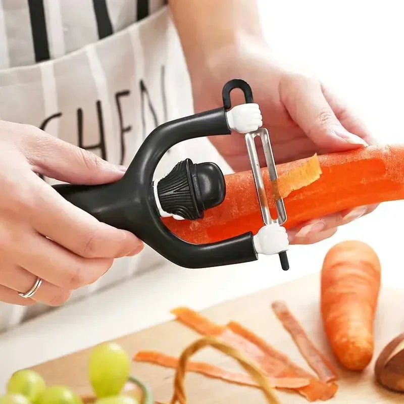 Creative Plastic Characters Peeler Fruit Vegetable Potato Chaplin Cutter Knife Cooking Tools Kitchen Gadgets Accessories 1pc