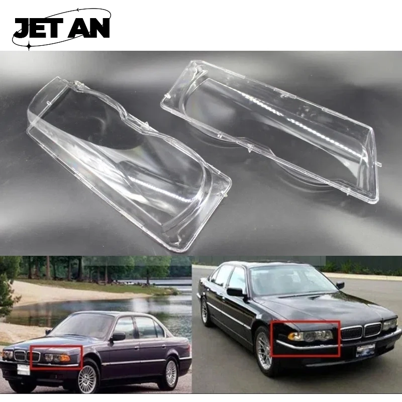 

Пара крышек для автомобильных фар, подходит для BMW 7 серии E38 Facelift 99-01