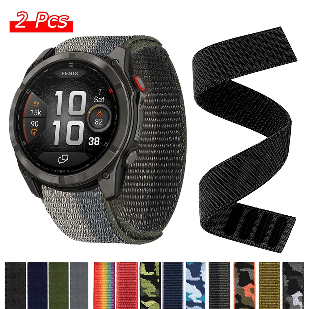 Velcro Hook Loop - Tali QuickFit 22/26mm untuk Garmin Fenix