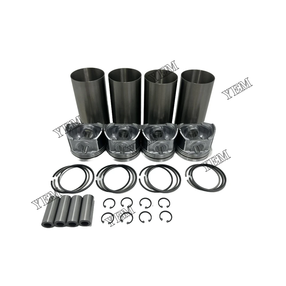 For Kubota V3300-16V V3300 16V Overhaul Rebuild Kit Piston Ring Cylinder Liner Set Engine Parts