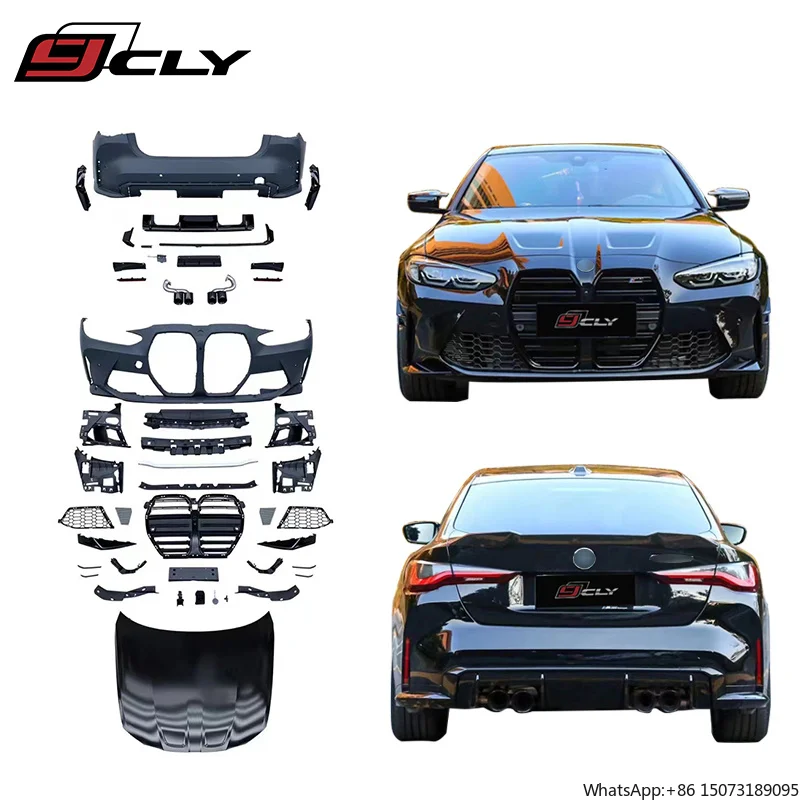 Car Body Kit for  4 Series G22 G23 G26 Upgrade M4 Style Front Rear Bumper Hood Fender Exhaust Pipe 2020-2023