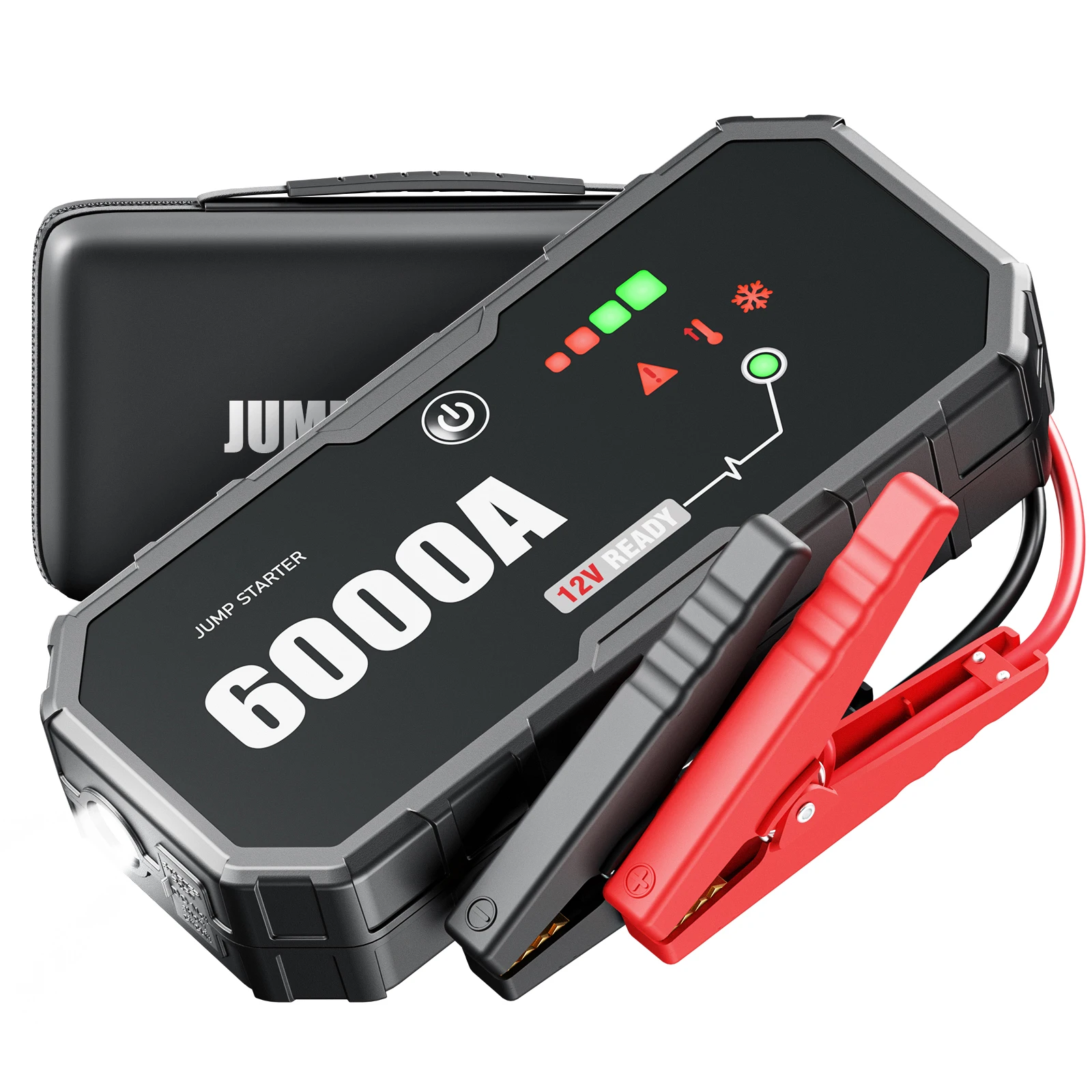

Car 6000A Portable 12V Jump Starter Power Bank 12V Auto Battery Charger Booster Starting Device
