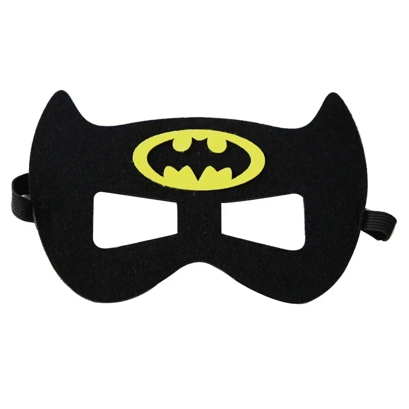 10 unids/lote máscara de superhéroe Cosplay Navidad Halloween niños adultos accesorios de fiesta de Carnaval máscaras de fieltro de cumpleaños para