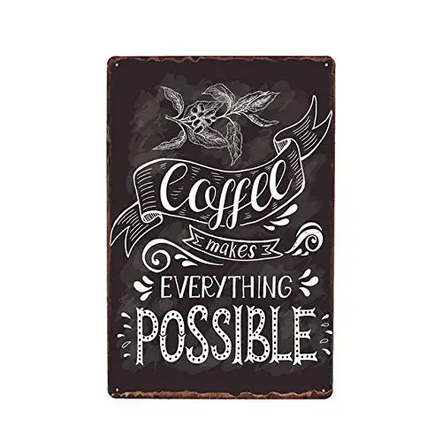 

Life Quotes About Coffee Retro Metal Plaque Vintage Tin Sign Cafe Bar Pub Poster Wall Decor Metal Tin Sign 8x12 Inch aasd-87