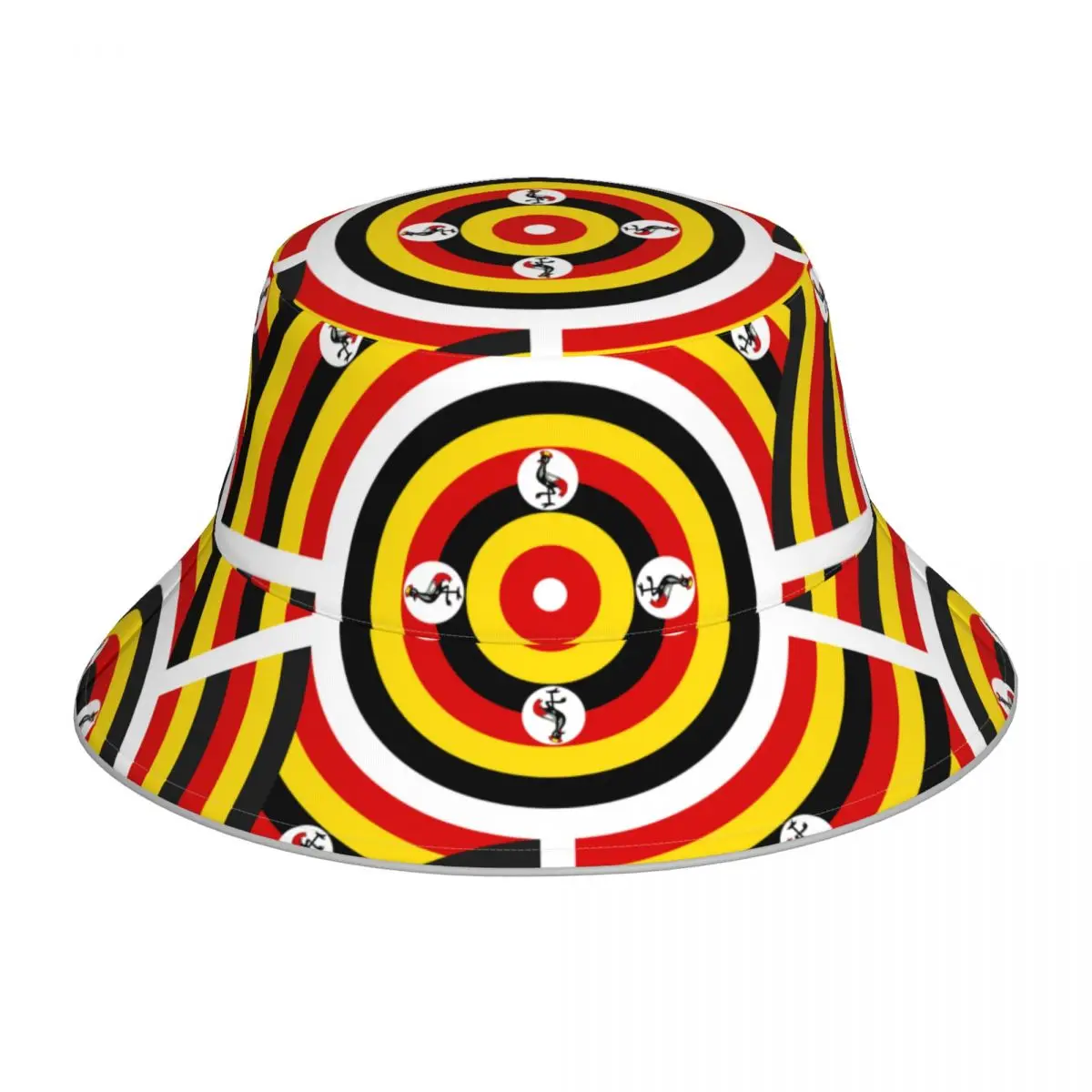 

Ugandan Flag Reflective Bucket Hat Summer Hats Fisherman Hat Foldable Women Men Sunscreen Shade Caps