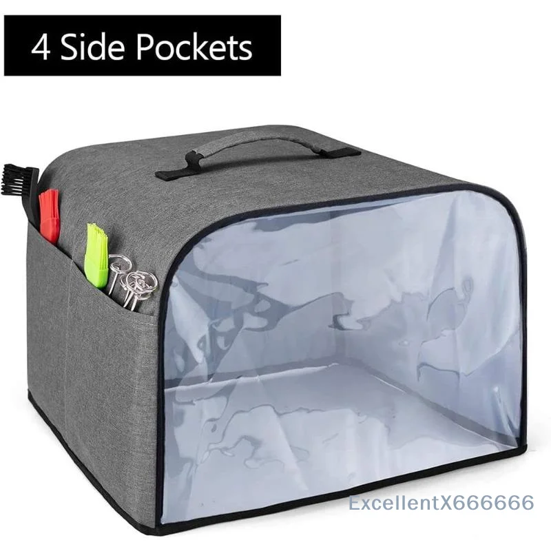 Air Fryer Dust Cover Anti-Oil Stain Waterproof Thickened Material Hood Fits 3-6QT Grills Toasters