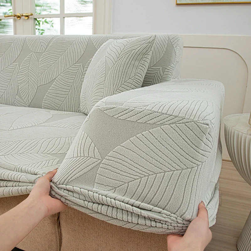 Adjustable Elastic Sofas Covers, Non-slip Stretch Extensible Adaptable Velvet Couch Corner Sofa Cover, For 1/2/3/4 Seater