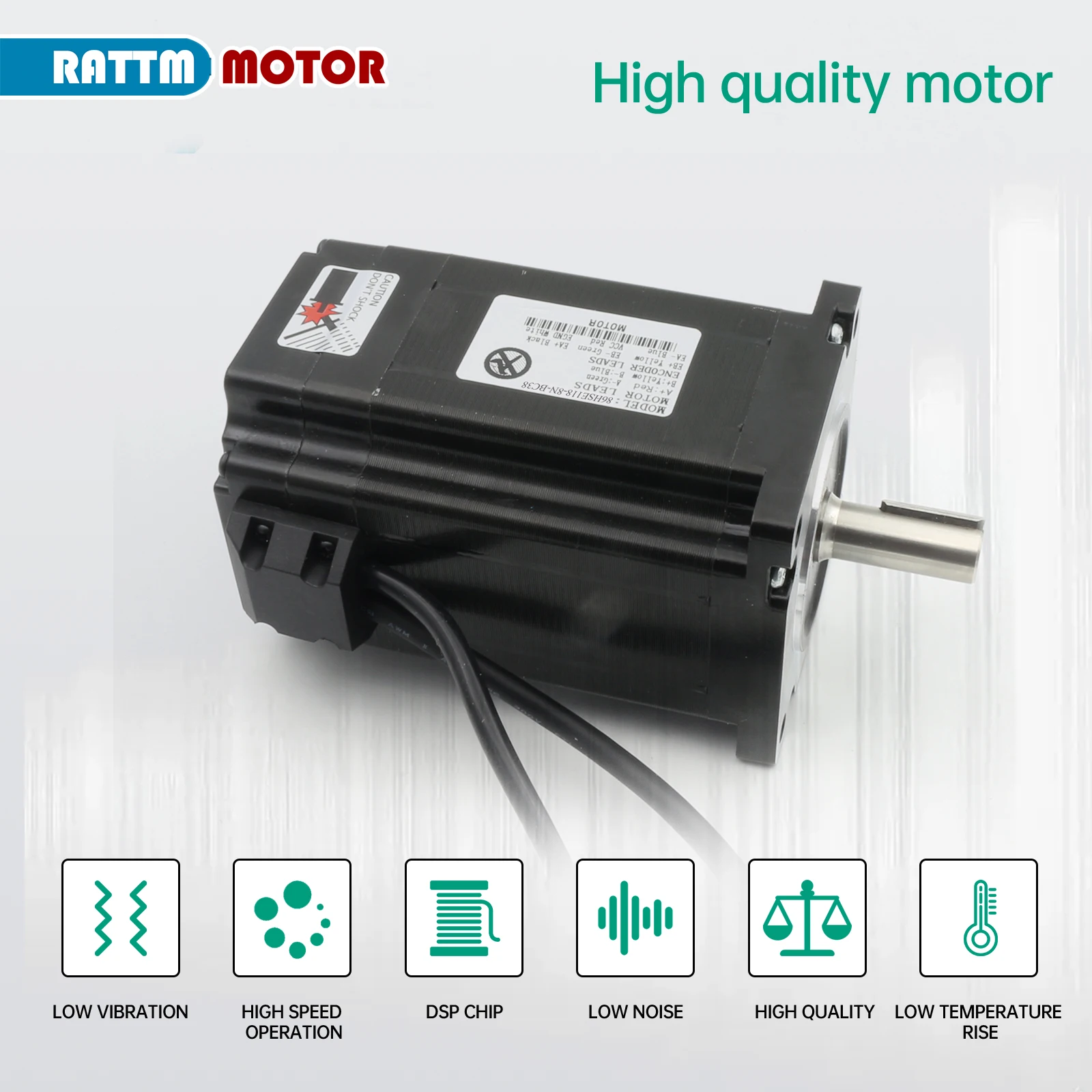 Imagem -02 - Servomotor Nema34 Blocos Fechados Motor 6a Loop Fechado 8n. m e 2hss86h Controlador Cnc de Passo Híbrido