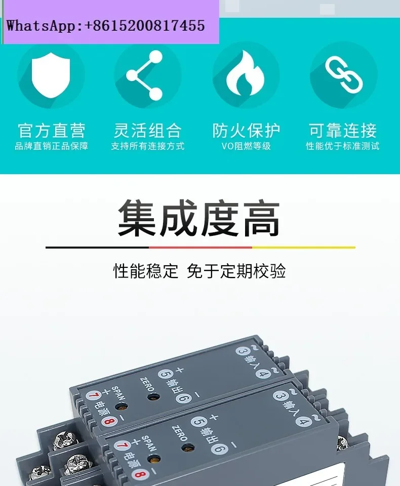 Pemancar Arus AC AC-5A Ke 4-20mA Modul Isolasi Konversi 0-10A Output 0-10V5V Fase Tunggal