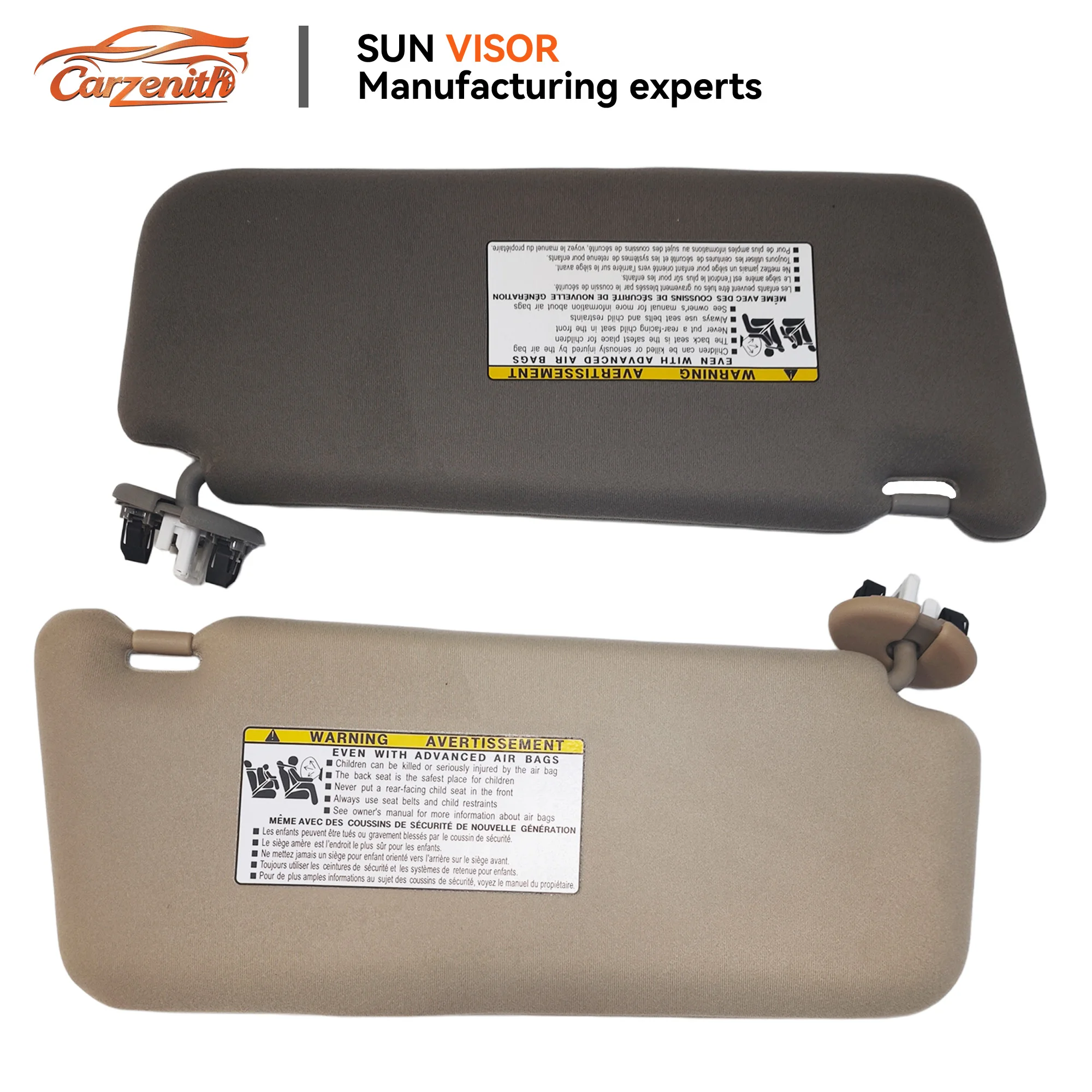 Carzenith Sun Visor For Toyota Camry 6th Gen XV40 Aurion GSV40 2006 2007 2008 2009 2010 2011 Left Right Sunvisor view 5