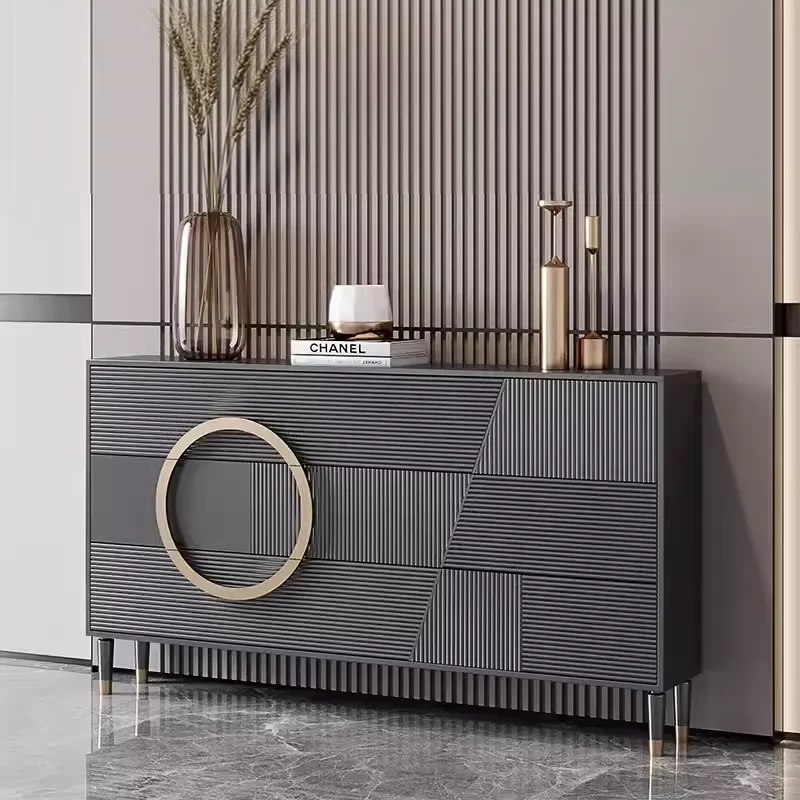 خزانة أحذية خفيفة فاخرة ورقيقة جدًا خزانة مدخل مقابل الباب إلى الحائط خزانة جانبية دلو مقاس 24 سم باب دخول