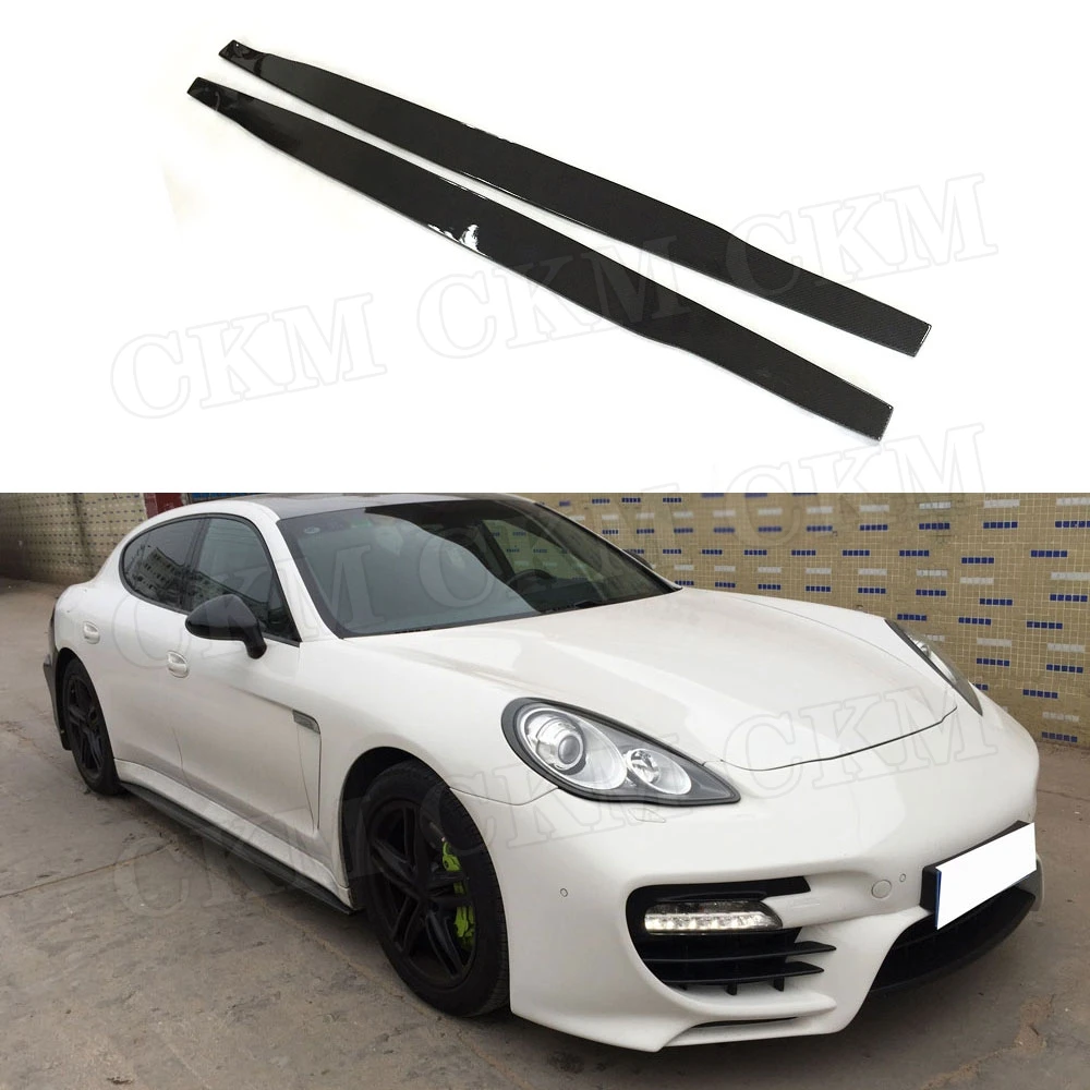 

Side Skirts For Porsche Panamera 970 2014 2015 2016 Carbon fiber Door Bumper Trim Cover Guard Car Styling