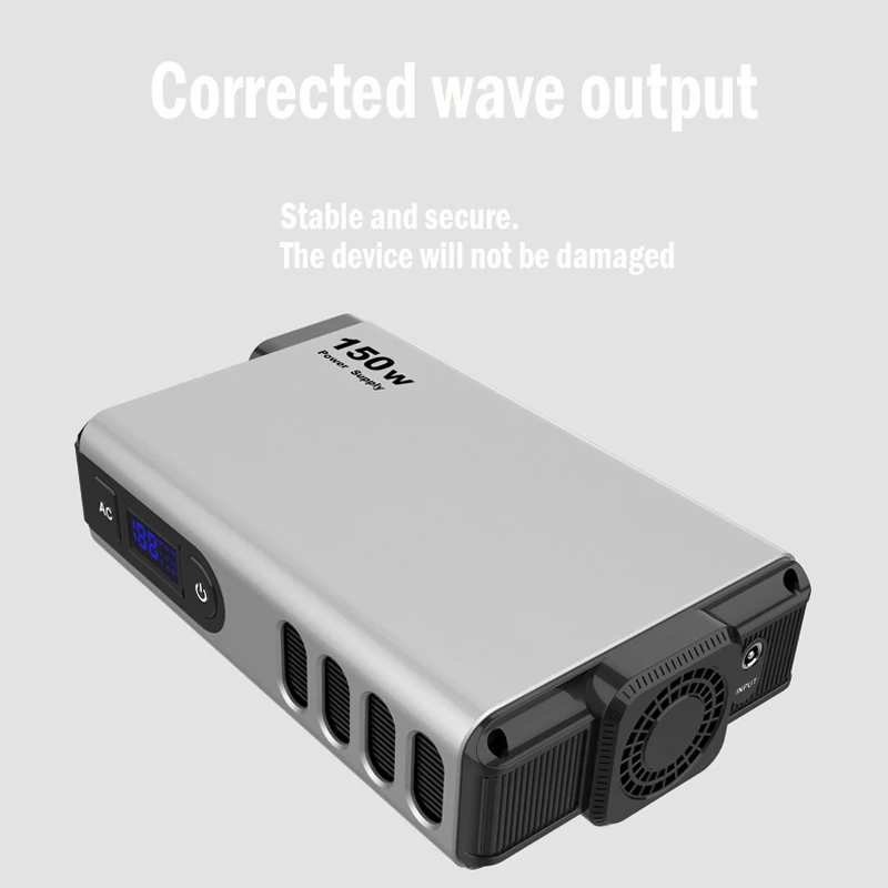 1100V Portable Power Station 150W Emergency Energy Storage Mobile Power Solar Outdoor Camping Backup Multifunctional Motor